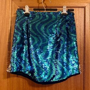 Zara Size S Sequin Mini Skirt